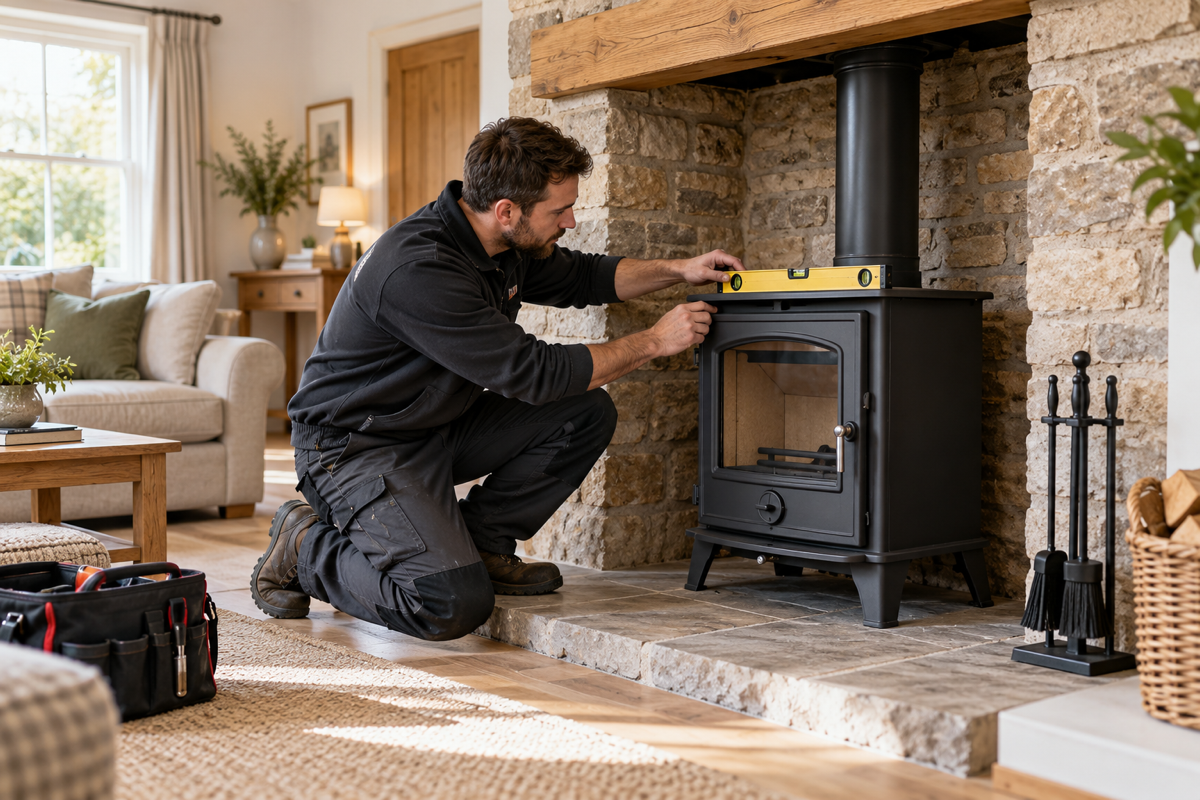 Wood-Burning Stove Installation